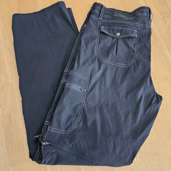 Kuhl Kliffside Convertible Hiking Pants Gray Cargo Pocket Sz 16 Reg EUC - Picture 12 of 13